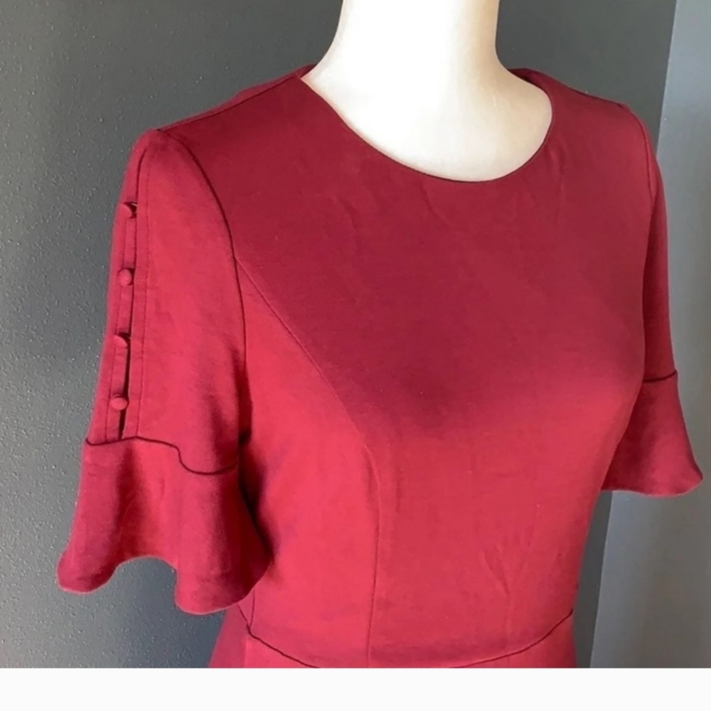 Boden Alexis Dress in Mulled Wine Sz 8
